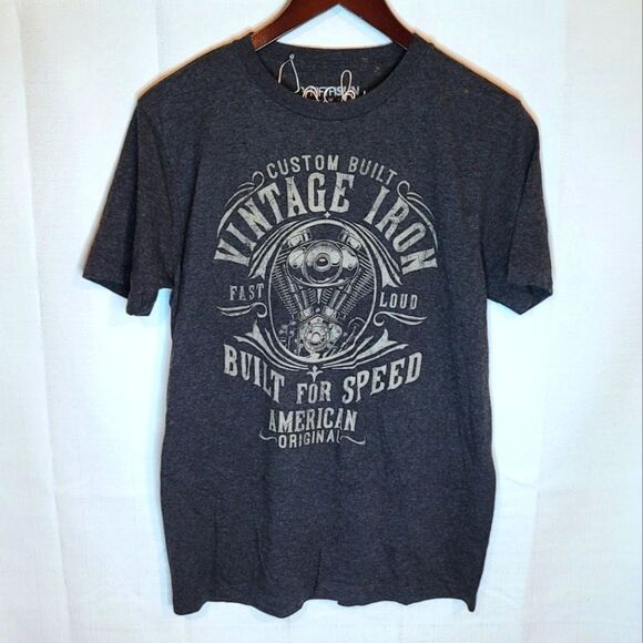 Fifth Sun Vintage Iron Built for Speed Motor Tee Size Medium - Picture 1 of 9